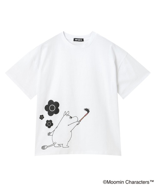 MARY QUANT(マリークワント)の「MOOMIN×MQペイントビッグ Tシャツ(Tシャツ/カットソー・レディース・ホワイト/ブラック・M)」の8枚目の写真