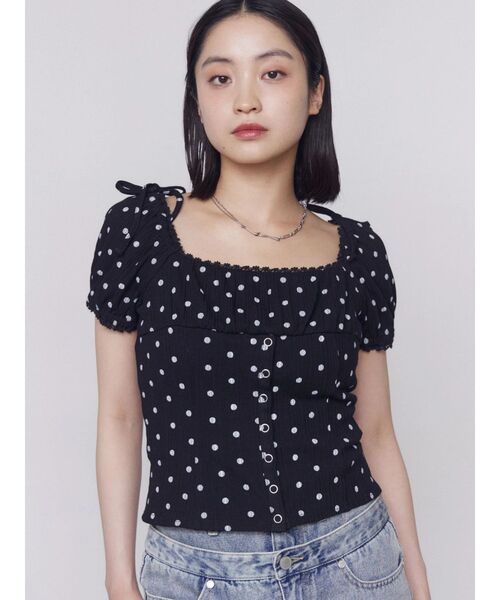 EMODA(エモダ)の「カットオフショルダートップス(Tシャツ/カットソー・レディース・ブラック/グレー/アイボリー/その他・FREE)」の15枚目の写真