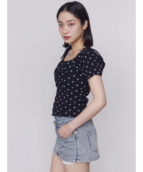EMODA(エモダ)の「カットオフショルダートップス(Tシャツ/カットソー・レディース・ブラック/グレー/アイボリー/その他・FREE)」の16枚目の写真