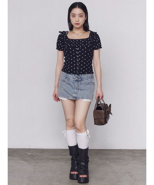 EMODA(エモダ)の「カットオフショルダートップス(Tシャツ/カットソー・レディース・ブラック/グレー/アイボリー/その他・FREE)」の17枚目の写真