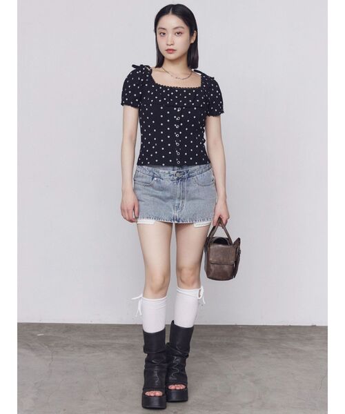 EMODA(エモダ)の「カットオフショルダートップス(Tシャツ/カットソー・レディース・ブラック/グレー/アイボリー/その他・FREE)」の18枚目の写真