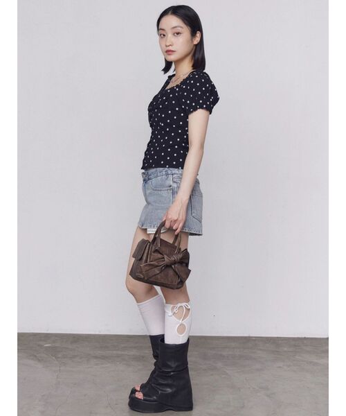 EMODA(エモダ)の「カットオフショルダートップス(Tシャツ/カットソー・レディース・ブラック/グレー/アイボリー/その他・FREE)」の19枚目の写真