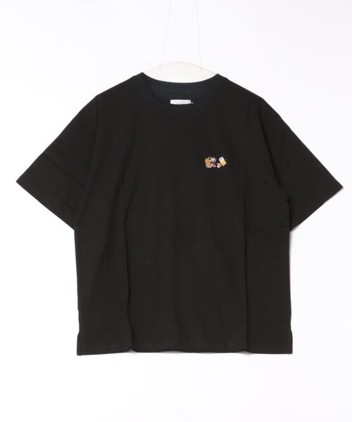 ARCHIVER(アーカイバ)の「●ATELANE●16/-OE天竺ワンポイント刺繍TEE(トラ、ヒョウ)(Tシャツ/カットソー・メンズ・ホワイト/ブラック系その他・MEDIUM)」の2枚目の写真