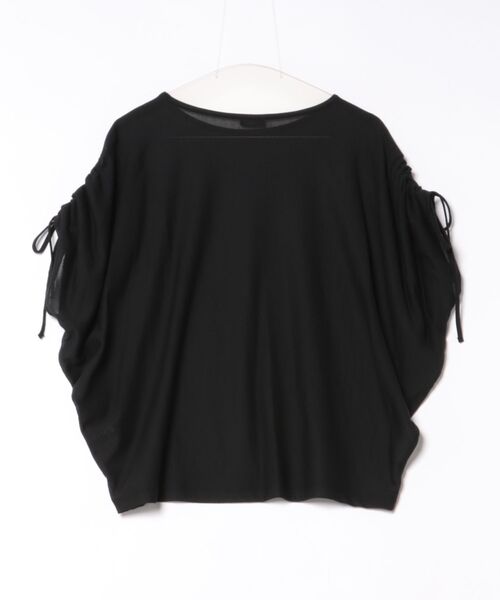ZUCCa（ズッカ）の「SHEER HERRINGBONE INLAY（Tシャツ/カットソー・レディース・ブラック・M size）」の2枚目の写真