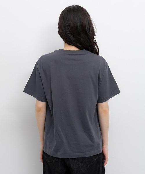 RAGEBLUE(レイジブルー)の「フラワーモチーフTシャツ(Tシャツ/カットソー・レディース・ダークグレー/オフホワイト・FREE)」の19枚目の写真
