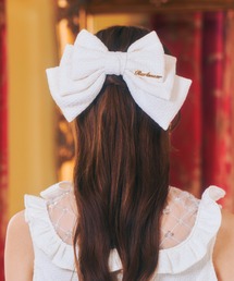 ReAmour（リアムール）の「ツイードビッグリボンバレッタ（バレッタ/ヘアクリップ）」
