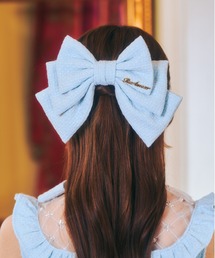 ReAmour（リアムール）の「ツイードビッグリボンバレッタ（バレッタ/ヘアクリップ）」