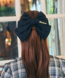 ReAmour（リアムール）の「ツイードビッグリボンバレッタ（バレッタ/ヘアクリップ）」