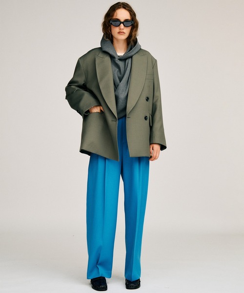 PRANK PROJECT(プランクプロジェクト)の「【2026Autumn Pre-Order】ウーステッドクリースパンツ / Worsted Crease Pants(スラックス・レディース・ブルー/ピンク/ブラウン・38/36)」の9枚目の写真