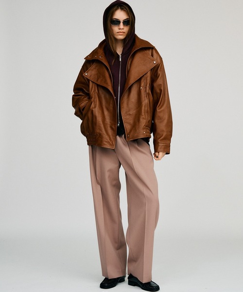 PRANK PROJECT(プランクプロジェクト)の「【2026Autumn Pre-Order】ウーステッドクリースパンツ / Worsted Crease Pants(スラックス・レディース・ブルー/ピンク/ブラウン・38/36)」の11枚目の写真