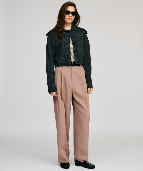 PRANK PROJECT(プランクプロジェクト)の「【2026Autumn Pre-Order】ウーステッドクリースパンツ / Worsted Crease Pants(スラックス・レディース・ブルー/ピンク/ブラウン・38/36)」の13枚目の写真