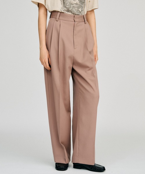 PRANK PROJECT(プランクプロジェクト)の「【2026Autumn Pre-Order】ウーステッドクリースパンツ / Worsted Crease Pants(スラックス・レディース・ブルー/ピンク/ブラウン・38/36)」の17枚目の写真