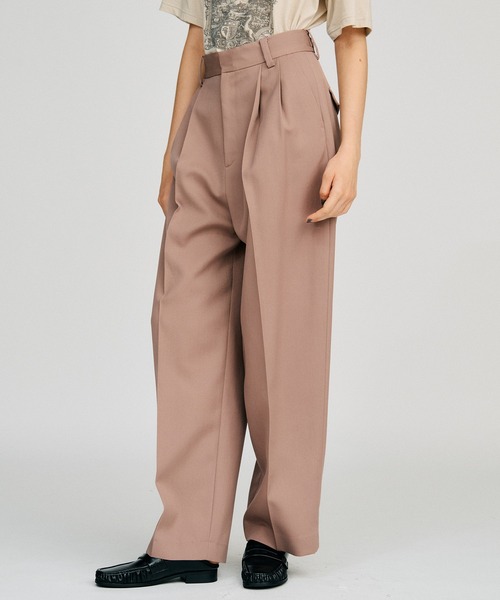 PRANK PROJECT(プランクプロジェクト)の「【2026Autumn Pre-Order】ウーステッドクリースパンツ / Worsted Crease Pants(スラックス・レディース・ブルー/ピンク/ブラウン・38/36)」の18枚目の写真