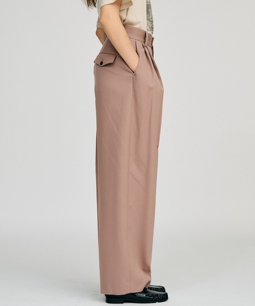 PRANK PROJECT(プランクプロジェクト)の「【2026Autumn Pre-Order】ウーステッドクリースパンツ / Worsted Crease Pants(スラックス・レディース・ブルー/ピンク/ブラウン・38/36)」の20枚目の写真