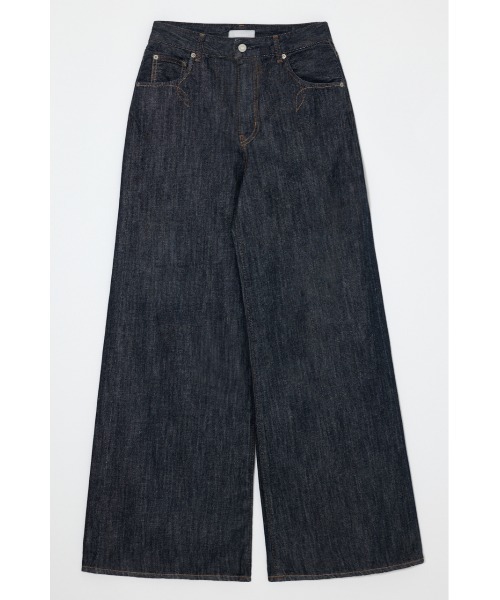 MOUSSY(マウジー)の「【26年AW新作】【セットアップ対応】WESTERN WIDE BAGGY(デニムパンツ・レディース・ワンウォッシュ・1/0/2)」の2枚目の写真