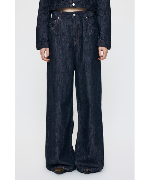MOUSSY(マウジー)の「【26年AW新作】【セットアップ対応】WESTERN WIDE BAGGY(デニムパンツ・レディース・ワンウォッシュ・1/0/2)」の5枚目の写真
