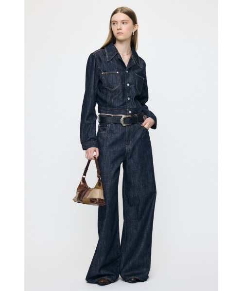 MOUSSY(マウジー)の「【26年AW新作】【セットアップ対応】WESTERN WIDE BAGGY(デニムパンツ・レディース・ワンウォッシュ・1/0/2)」の6枚目の写真