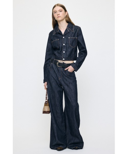 MOUSSY(マウジー)の「【26年AW新作】【セットアップ対応】WESTERN WIDE BAGGY(デニムパンツ・レディース・ワンウォッシュ・1/0/2)」の7枚目の写真