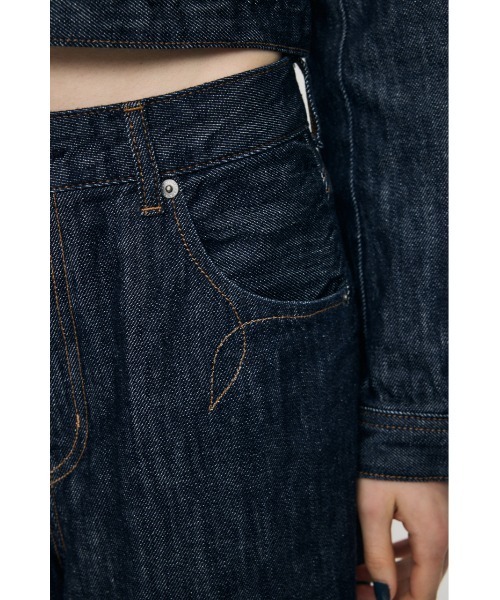 MOUSSY(マウジー)の「【26年AW新作】【セットアップ対応】WESTERN WIDE BAGGY(デニムパンツ・レディース・ワンウォッシュ・1/0/2)」の14枚目の写真