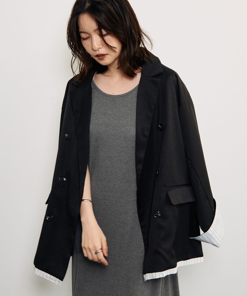 STELLA FISH(ステラフィッシュ)の「リブワンピース/2way(ワンピース・レディース・チャコールグレー/ブラウン・SMALL/MEDIUM/TALL)」の5枚目の写真