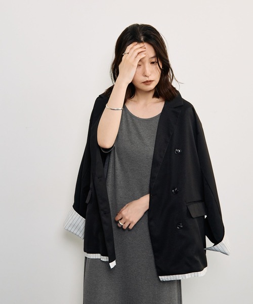 STELLA FISH(ステラフィッシュ)の「リブワンピース/2way(ワンピース・レディース・チャコールグレー/ブラウン・SMALL/MEDIUM/TALL)」の6枚目の写真