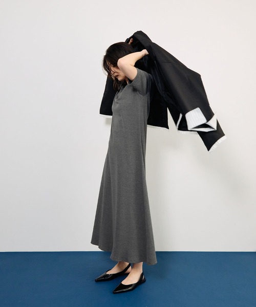 STELLA FISH(ステラフィッシュ)の「リブワンピース/2way(ワンピース・レディース・チャコールグレー/ブラウン・SMALL/MEDIUM/TALL)」の7枚目の写真