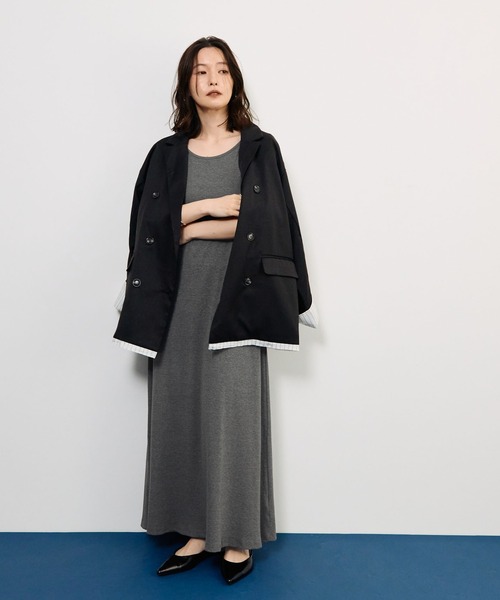 STELLA FISH(ステラフィッシュ)の「リブワンピース/2way(ワンピース・レディース・チャコールグレー/ブラウン・SMALL/MEDIUM/TALL)」の8枚目の写真