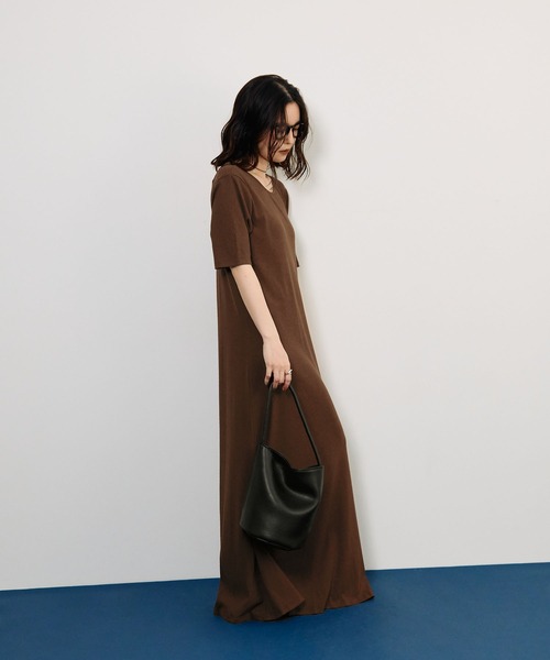 STELLA FISH(ステラフィッシュ)の「リブワンピース/2way(ワンピース・レディース・チャコールグレー/ブラウン・SMALL/MEDIUM/TALL)」の20枚目の写真