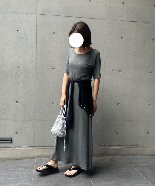 STELLA FISH(ステラフィッシュ)の「リブワンピース/2way(ワンピース・レディース・チャコールグレー/ブラウン・SMALL/MEDIUM/TALL)」の14枚目の写真