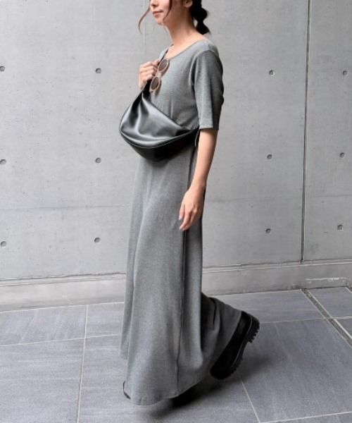 STELLA FISH(ステラフィッシュ)の「リブワンピース/2way(ワンピース・レディース・チャコールグレー/ブラウン・SMALL/MEDIUM/TALL)」の16枚目の写真
