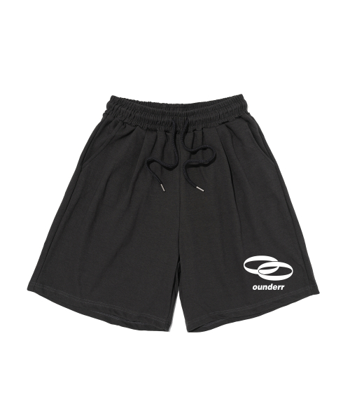OUNDERR(オアンダーアール)の「REVERSE サークルロゴハーフパンツ (チャコール)(その他パンツ・レディース・その他・MEDIUM/LARGE/X-LARGE)」の1枚目の写真