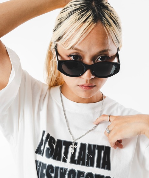 SHORT ROUND(ショートラウンド)の「SHORT ROUND/【26年春夏新作】アクセ付きブリーチビッグロゴT(Tシャツ/カットソー・メンズ・ワイン/ブラック系その他/ホワイト・MEDIUM/LARGE)」の20枚目の写真
