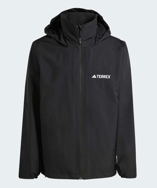 adidas(アディダス)の「マルチ エッセンシャルズ 2L レインジャケット / アディダス adidas(ナイロンジャケット・メンズ・ブラック・XX-LARGE/3XL/LARGE/MEDIUM/SMALL/X-LARGE)」の5枚目の写真