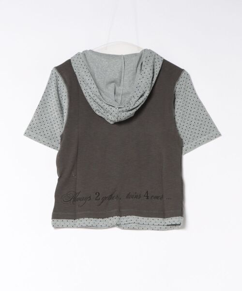 twins(nemne store)(ツインズ)の「Dots Hooded tee(Tシャツ/カットソー・レディース・White/チャコール・フリー)」の19枚目の写真