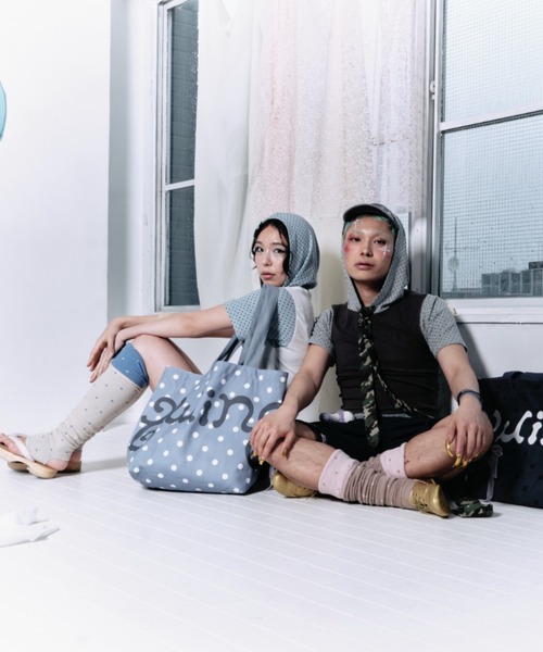 twins(nemne store)(ツインズ)の「Dots Hooded tee(Tシャツ/カットソー・レディース・White/チャコール・フリー)」の18枚目の写真