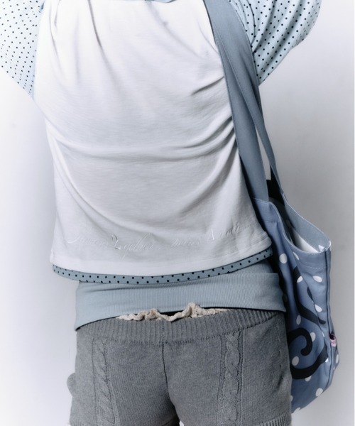 twins(nemne store)(ツインズ)の「Dots Hooded tee(Tシャツ/カットソー・レディース・White/チャコール・フリー)」の11枚目の写真