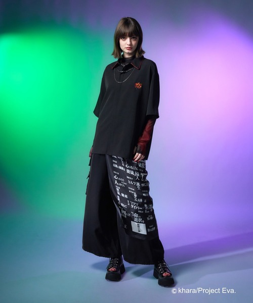 HARE(ハレ)の「【新世紀エヴァンゲリオン×HARE】シルクスカーフ(HARE)(バンダナ/スカーフ・メンズ・パープル/ブラック・FREE)」の8枚目の写真