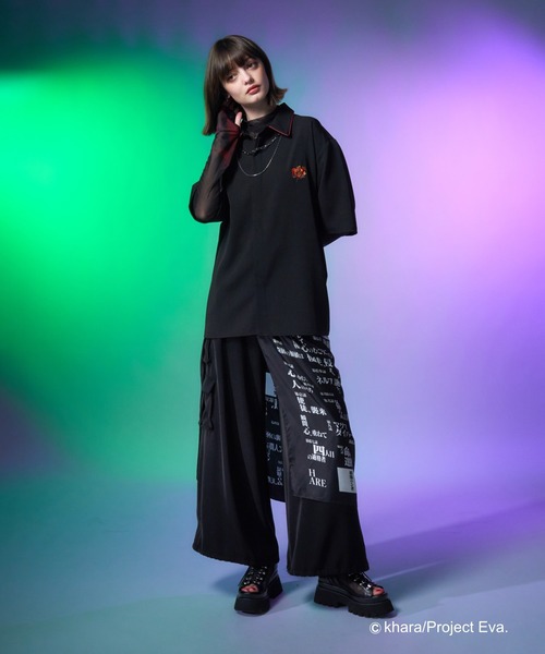 HARE(ハレ)の「【新世紀エヴァンゲリオン×HARE】シルクスカーフ(HARE)(バンダナ/スカーフ・メンズ・パープル/ブラック・FREE)」の9枚目の写真