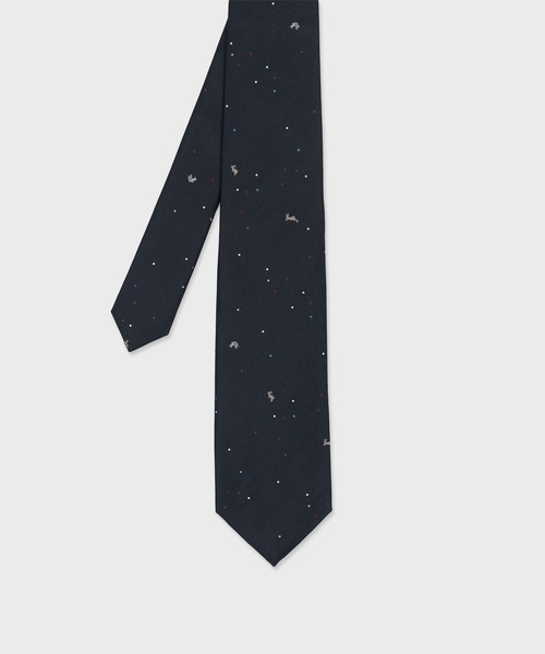 Paul Smith(ポールスミス)の「“Random Dot & Rabbit” タイ【260048 552MJ】(ネクタイ・メンズ・ネイビー/レッド/グリーン/バーガンディー・FREE)」の1枚目の写真