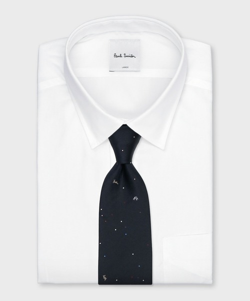 Paul Smith(ポールスミス)の「“Random Dot & Rabbit” タイ【260048 552MJ】(ネクタイ・メンズ・ネイビー/レッド/グリーン/バーガンディー・FREE)」の8枚目の写真