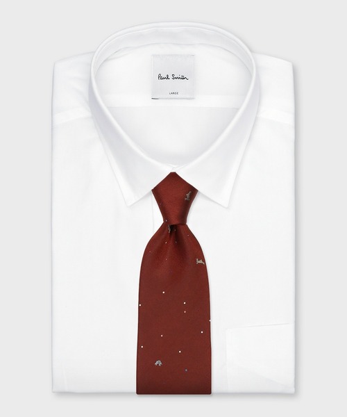 Paul Smith(ポールスミス)の「“Random Dot & Rabbit” タイ【260048 552MJ】(ネクタイ・メンズ・ネイビー/レッド/グリーン/バーガンディー・FREE)」の10枚目の写真