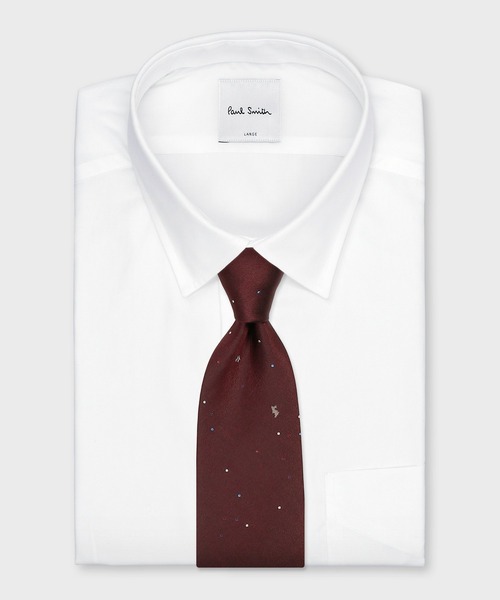 Paul Smith(ポールスミス)の「“Random Dot & Rabbit” タイ【260048 552MJ】(ネクタイ・メンズ・ネイビー/レッド/グリーン/バーガンディー・FREE)」の12枚目の写真