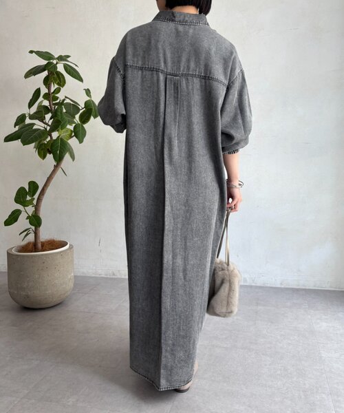 Jena espace merveilleux(ジェナ エスパスメルヴェイユ)の「テンセルデニムシャツワンピース(ワンピース・レディース・ブルー/グレー・FREE)」の12枚目の写真