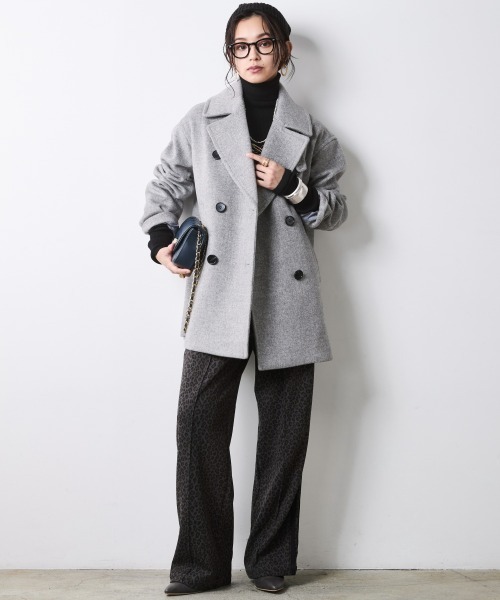 CHIC STYLE（シックスタイル）の「ライトリブタートルニット＜大きいサイズ有＞シックスタイル（ニット/セーター・レディース・グレー/ワイン/ブラック・5L/4L/3L/LL/L/M）」の20枚目の写真