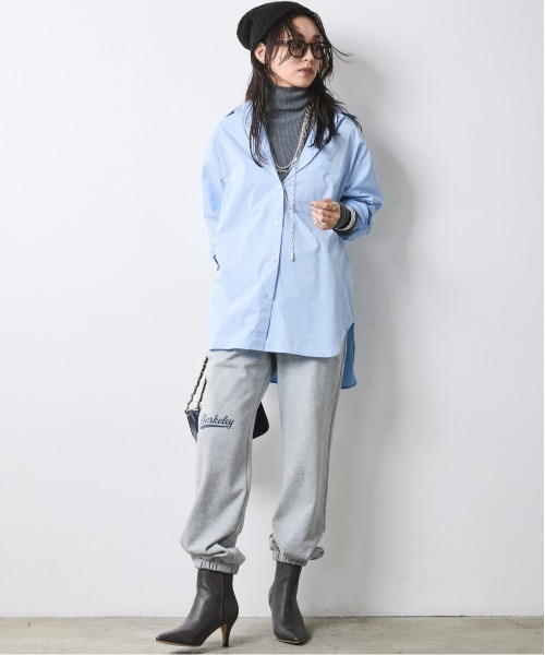 CHIC STYLE（シックスタイル）の「ライトリブタートルニット＜大きいサイズ有＞シックスタイル（ニット/セーター・レディース・グレー/ワイン/ブラック・5L/4L/3L/LL/L/M）」の11枚目の写真