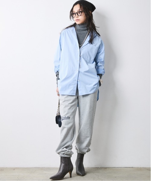 CHIC STYLE（シックスタイル）の「ライトリブタートルニット＜大きいサイズ有＞シックスタイル（ニット/セーター・レディース・グレー/ワイン/ブラック・5L/4L/3L/LL/L/M）」の16枚目の写真