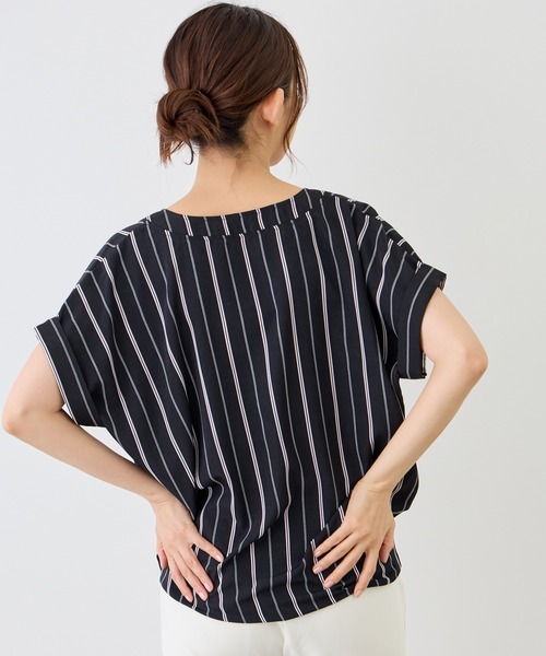 Jayro(ジャイロ)の「裾タックスキッパーブラウス(シャツ/ブラウス・レディース・ブラック系その他/ブラック/ホワイト/ホワイト系その他・M)」の15枚目の写真