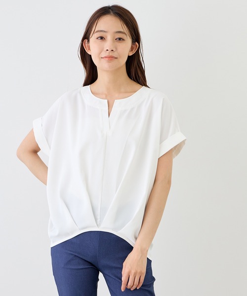 Jayro(ジャイロ)の「裾タックスキッパーブラウス(シャツ/ブラウス・レディース・ブラック系その他/ブラック/ホワイト/ホワイト系その他・M)」の20枚目の写真