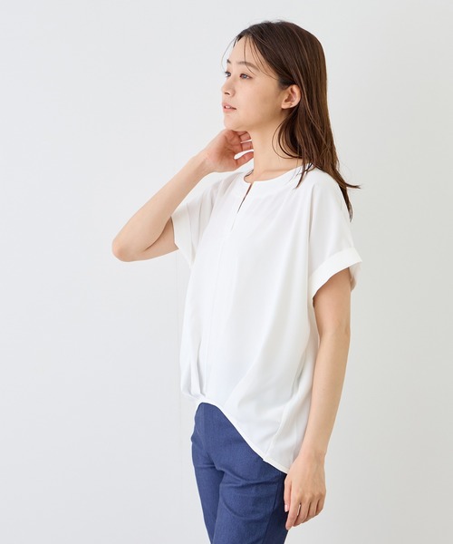 Jayro(ジャイロ)の「裾タックスキッパーブラウス(シャツ/ブラウス・レディース・ブラック系その他/ブラック/ホワイト/ホワイト系その他・M)」の21枚目の写真