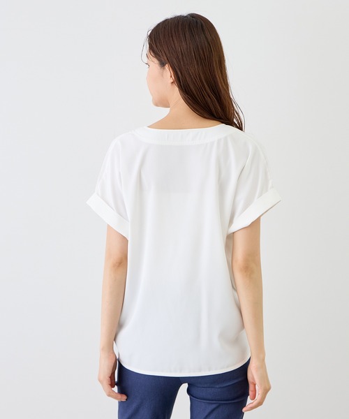 Jayro(ジャイロ)の「裾タックスキッパーブラウス(シャツ/ブラウス・レディース・ブラック系その他/ブラック/ホワイト/ホワイト系その他・M)」の22枚目の写真